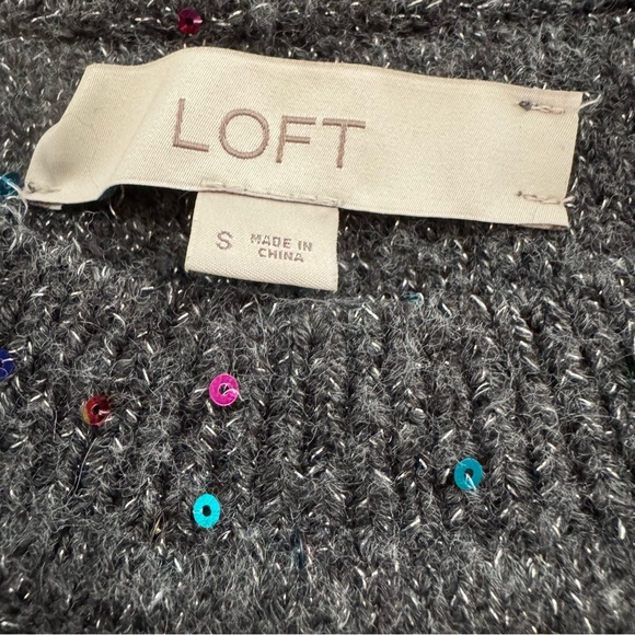 Loft festive sequined sweater - Picture 3 of 4